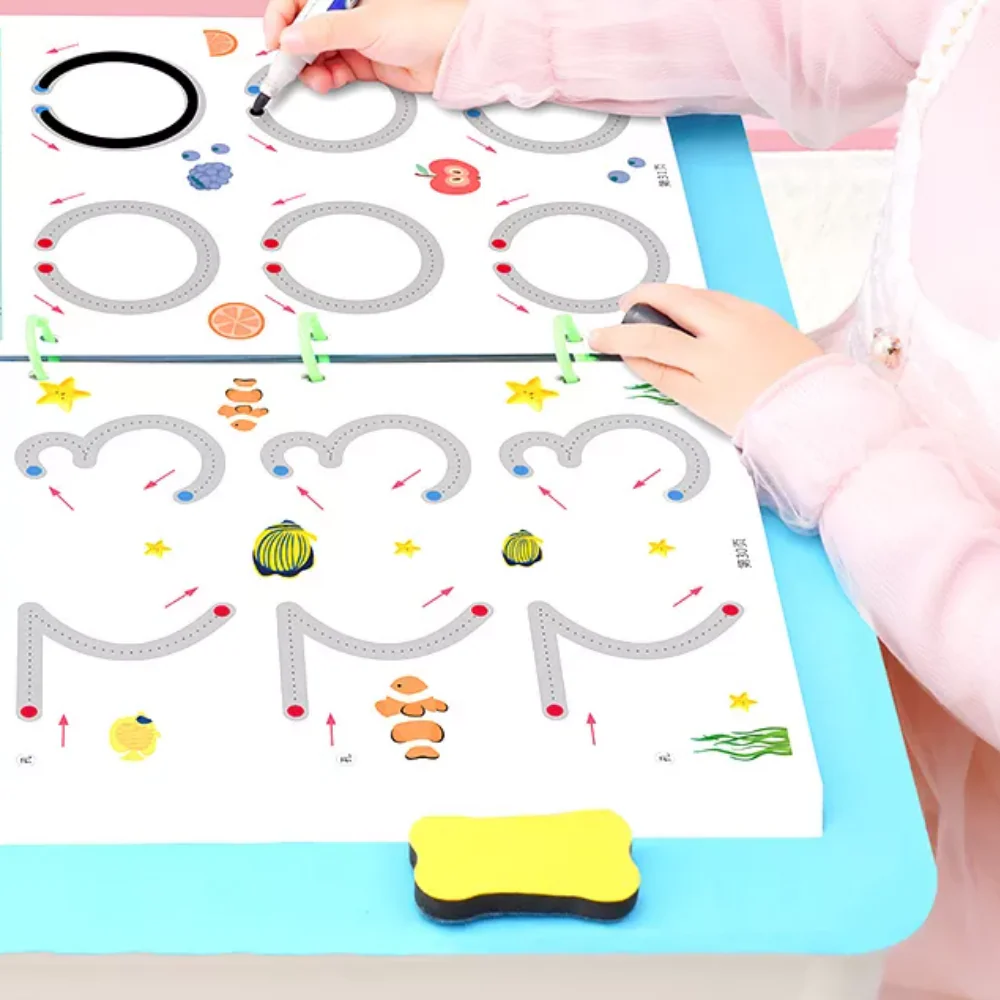 Buy 1 Get FREE GIFT - Line Book™ | First introduction to writing - Exercise book for children