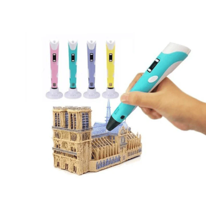 3D Printer 3D Pen for Kids 3D Printing DIY Drawing Pen LCD Display