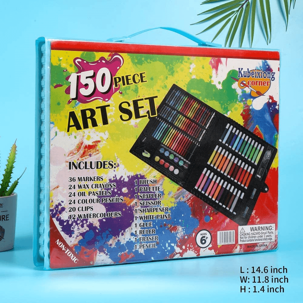 Kids Art Painting Set 150 Pieces Gift Set For Drawing And Sketching