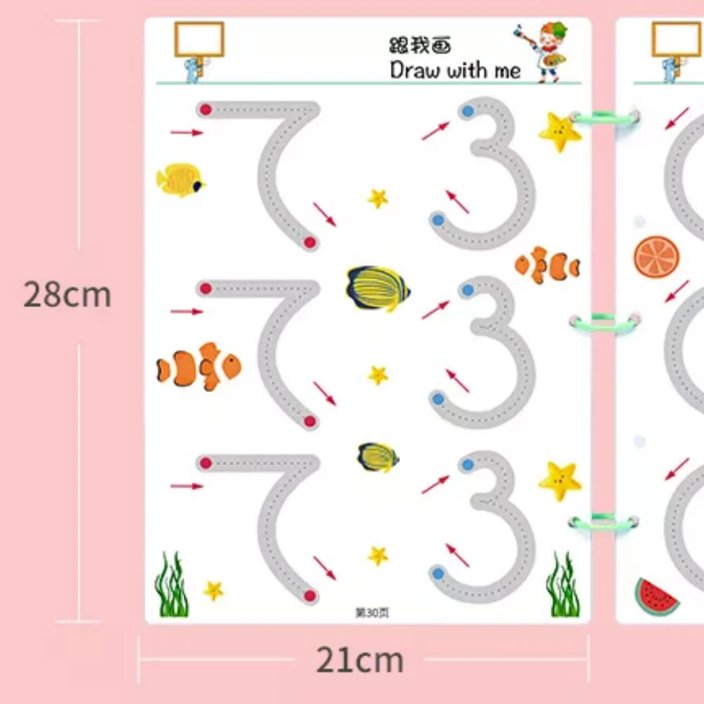 Buy 1 Get FREE GIFT - Line Book™ | First introduction to writing - Exercise book for children