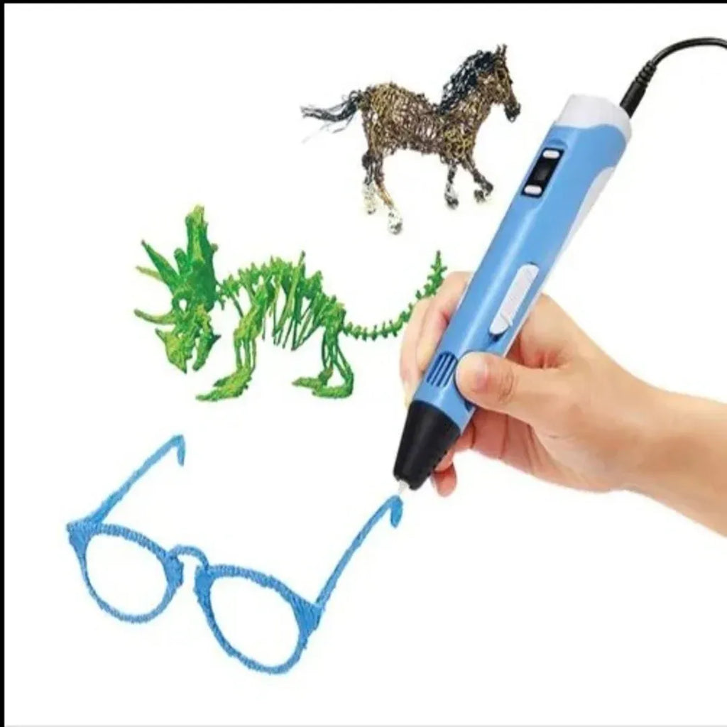 3D Printer 3D Pen for Kids 3D Printing DIY Drawing Pen LCD Display