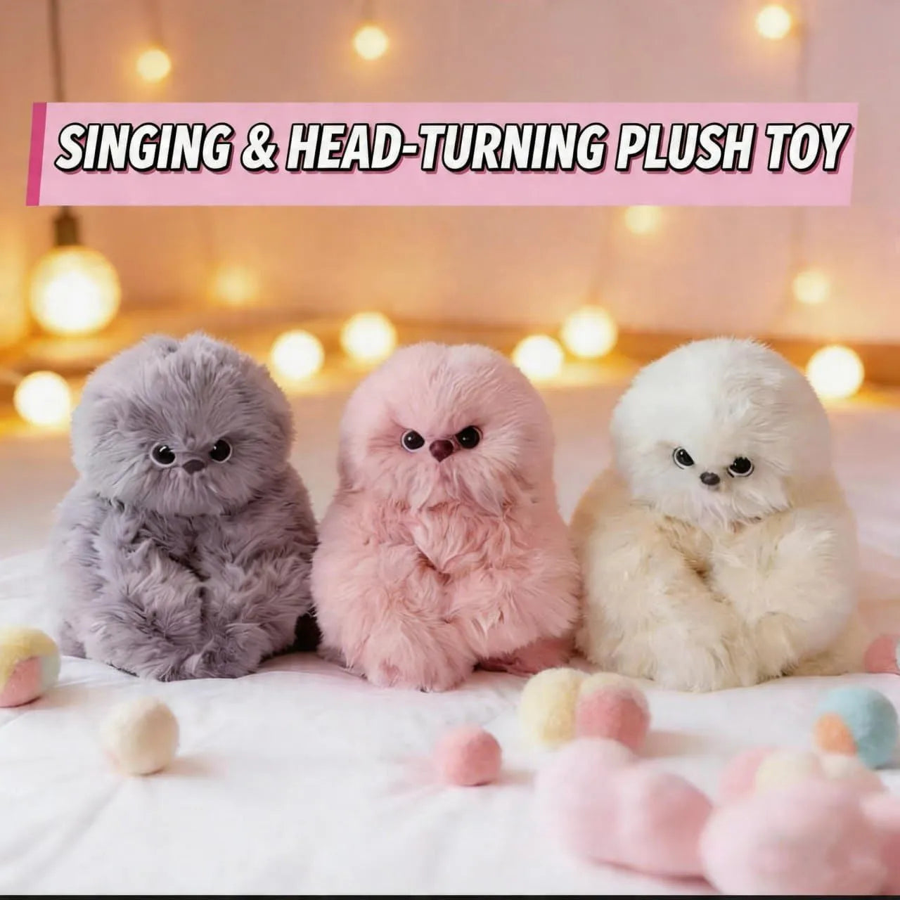 Mirumi Bag Charm Cute Fluffy Plush Toy
