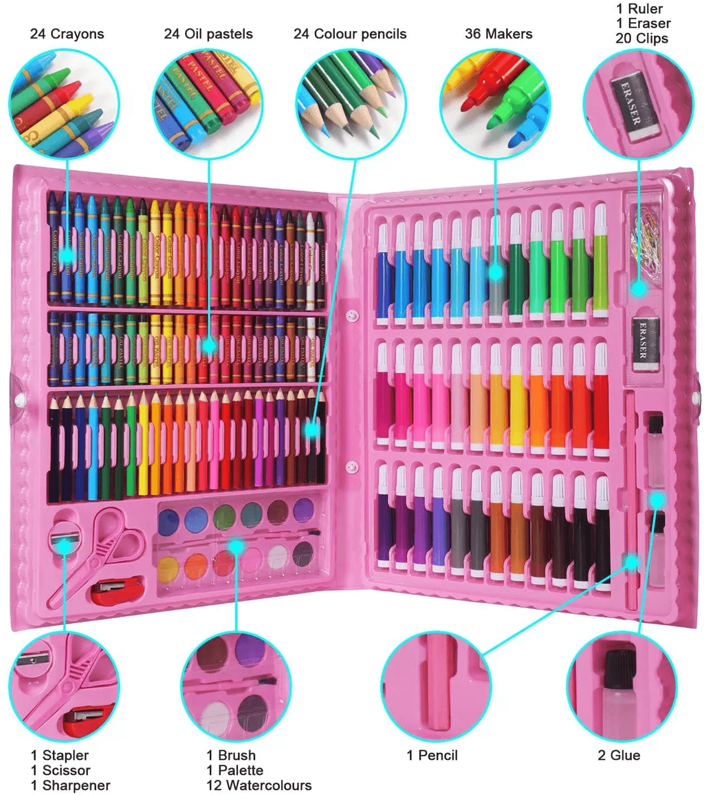 Kids Art Painting Set 150 Pieces Gift Set For Drawing And Sketching