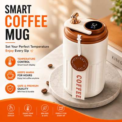 Intelligent Digital LED Temperature Display Coffee Cup