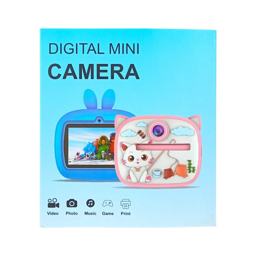 Digital Mini Camera for Kids That Can Prints with Bunny Theme Silicon Case | Fun Instant