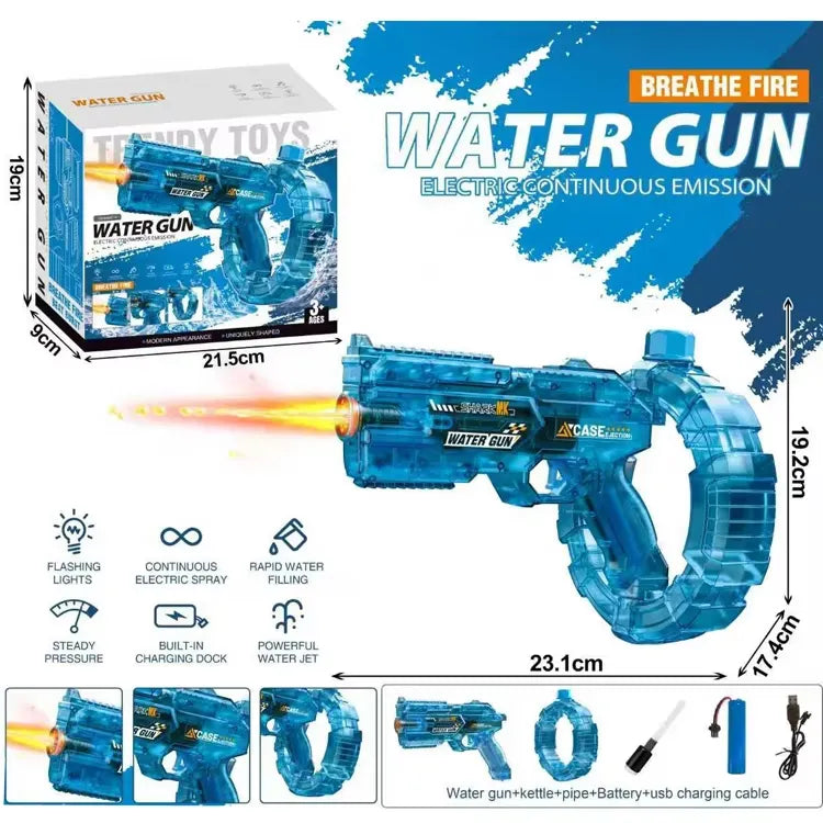 Automatic Squirt Gun Blaster 26-32ft Long Range LED Water Shooting Toy