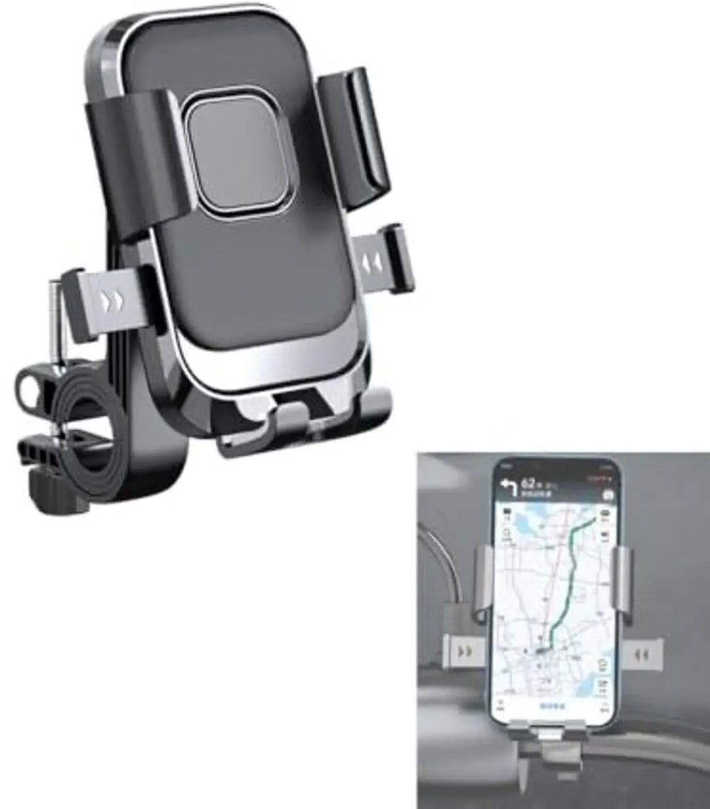 RGV XY88 Motorcycle Bike Phone Mobile Mount Holder Handlebar Fitting Bike Mobile Holder (Black)