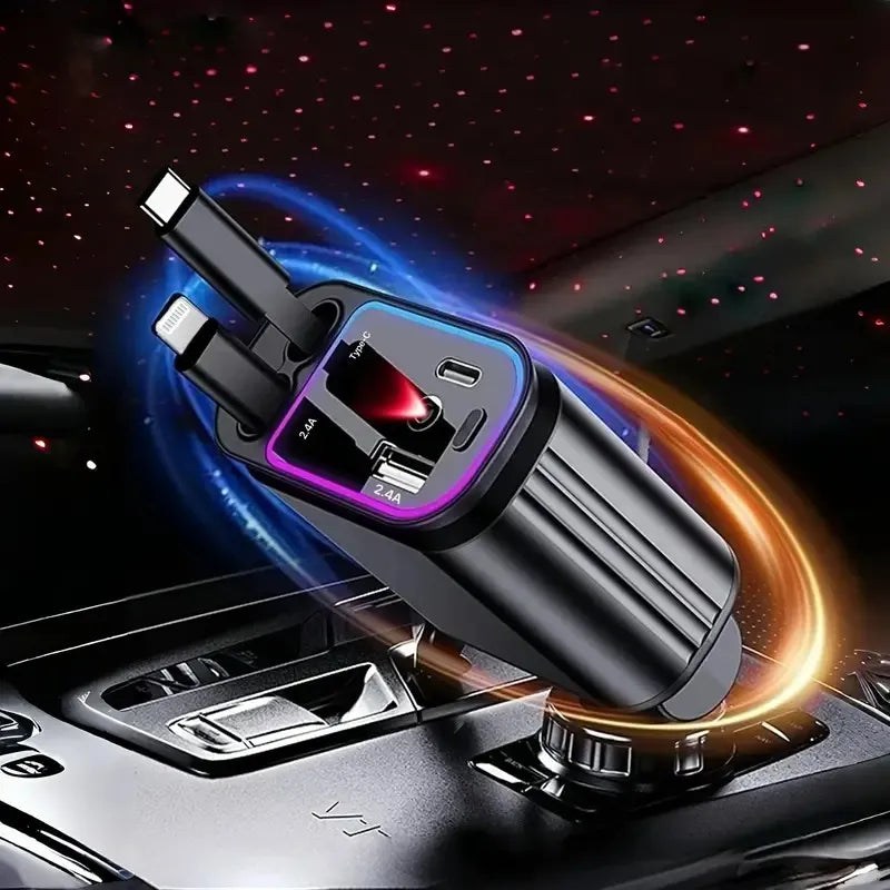 4-in-1 Starry Sky Projection Car Charger