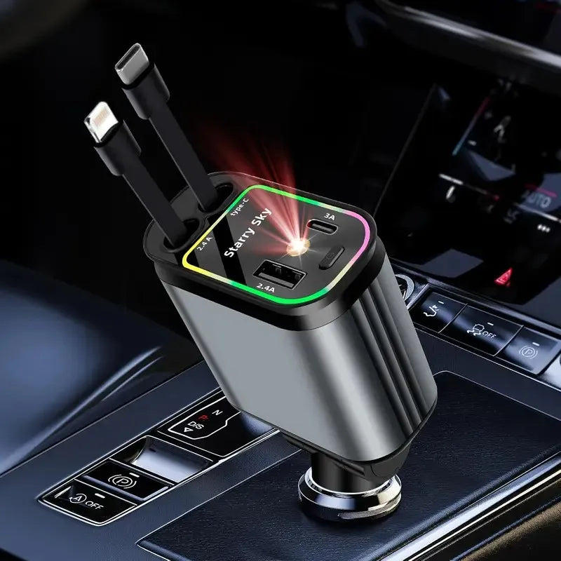 4-in-1 Starry Sky Projection Car Charger